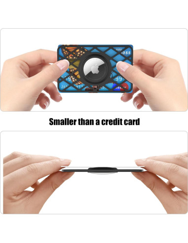 Soporte para AirTag Vnnink 2 Piezas Ultra Delgado Negro