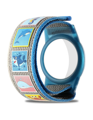 Funda Protectora para Apple AirTag SOBERNA Azul Ajustable