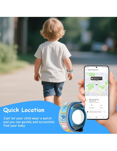 Funda Protectora para Apple AirTag SOBERNA Azul Ajustable