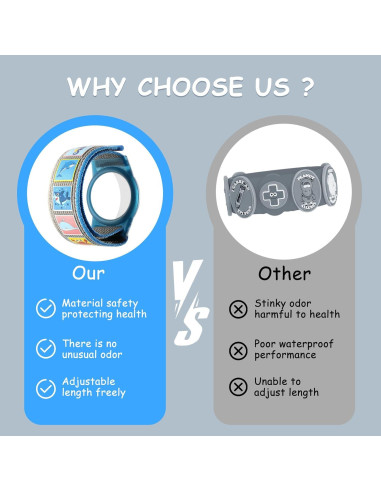 Funda Protectora para Apple AirTag SOBERNA Azul Ajustable