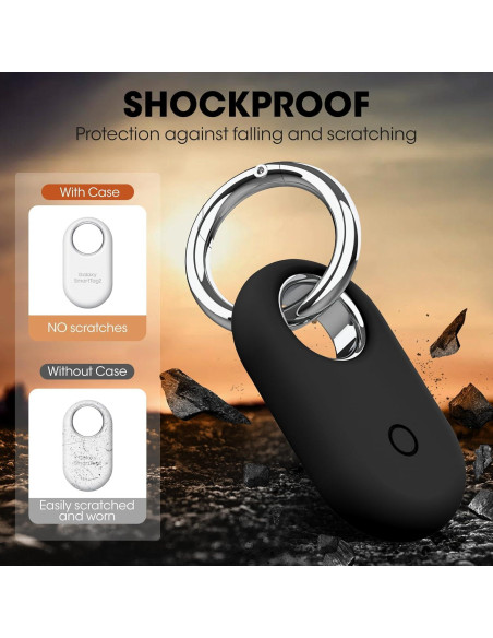 Paquete de 4 Soportes de Silicona para Samsung SmartTag2