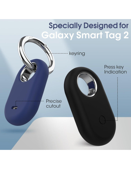 Paquete de 4 Soportes de Silicona para Samsung SmartTag2