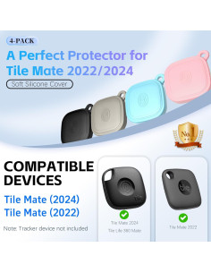 Funda de Silicona QINZAC para Tile Mate 2024 - 4 Colores 2