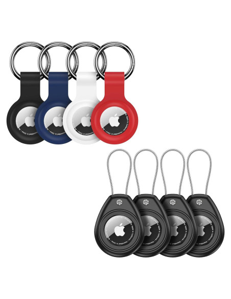 Paquete de 4 fundas de silicona para AirTag IP68