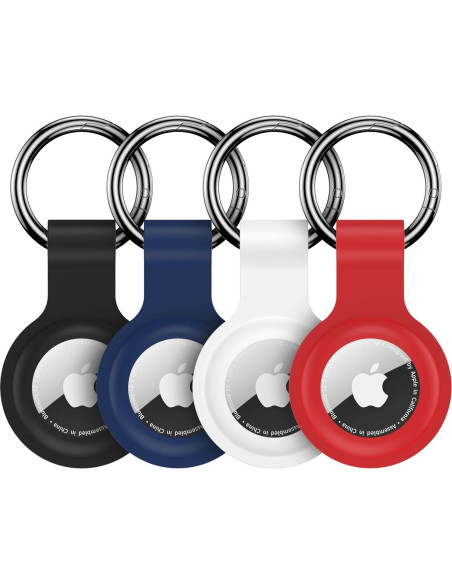 Paquete de 4 fundas de silicona para AirTag IP68