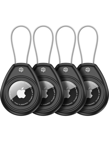 Paquete de 4 fundas de silicona para AirTag IP68