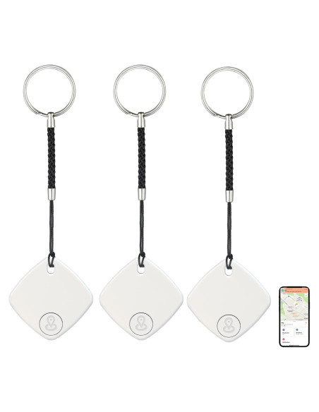 Localizador de Llaves Bluetooth Gaoducash 3Pack Blanco