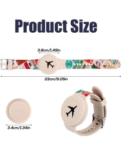 Pulsera Ajustable de Silicona Impermeable para Apple Airtag 2
