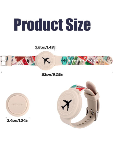 Pulsera Ajustable de Silicona Impermeable para Apple Airtag