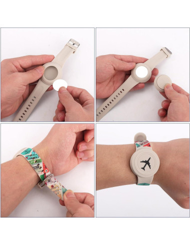 Pulsera Ajustable de Silicona Impermeable para Apple Airtag