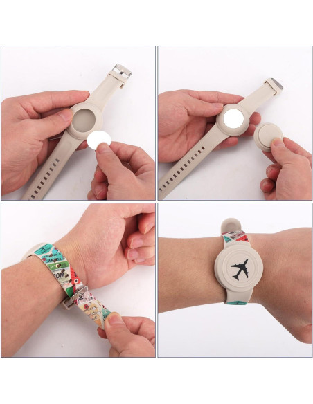 Pulsera Ajustable de Silicona Impermeable para Apple Airtag