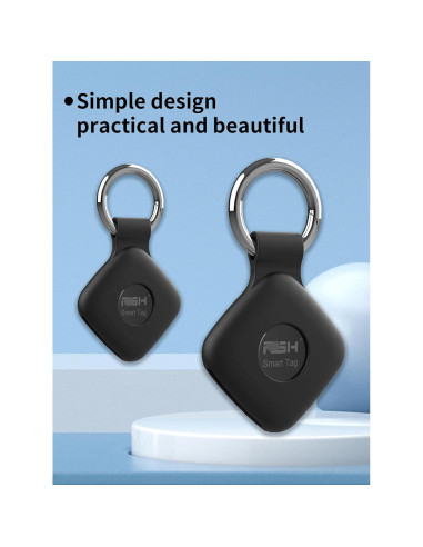 Funda de Silicona UYRUREL para Air Tags - Protección Antigolpes Negra (4 Unidades)