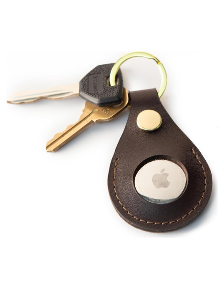 Cadena de Llave de Cuero Premium The Tulip Tree para AirTag/Moto Tag