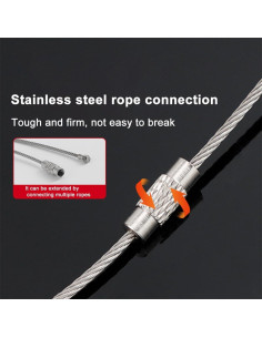 Anillos de Llave de Acero Inoxidable Biyrly 10 Piezas 21mm 2