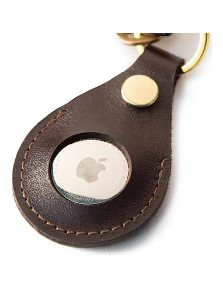 Cadena de Llave de Cuero Premium The Tulip Tree para AirTag/Moto Tag