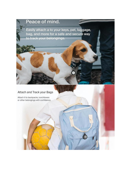 Funda Protectora de Silicona Votlik para Etiquetas Localizadoras - Negra (Paquete de 4)