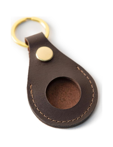 Cadena de Llave de Cuero Premium The Tulip Tree para AirTag/Moto Tag