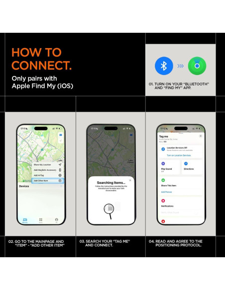Rastreador Bluetooth Spigen Tag Me para Llaves y Mochilas