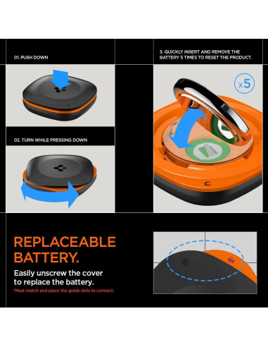 Rastreador Bluetooth Spigen Tag Me para Llaves y Mochilas