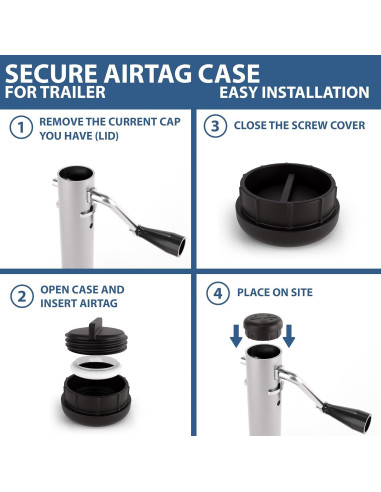 Soporte de Rastreador GPS No Jack para Apple AirTag - A Prueba de Agua