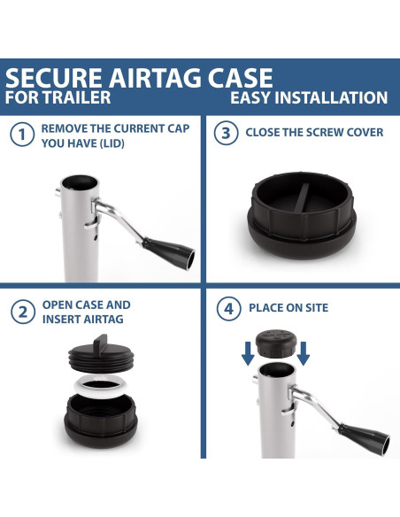 Soporte de Rastreador GPS No Jack para Apple AirTag - A Prueba de Agua