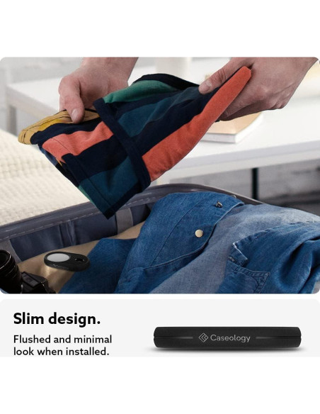 Funda Caseology Vault para Apple AirTag 2021 - Negro Mate