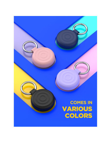 Funda de Silicona para Airtag EIZLXQ - Paquete de 2 Negro