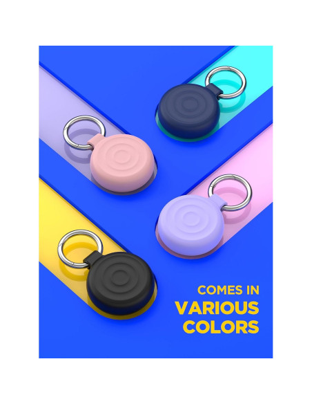 Funda de Silicona para Airtag EIZLXQ - Paquete de 2 Negro