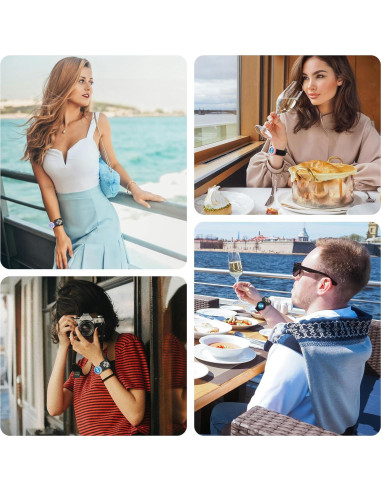 Adaptador Medallón Ocean SPOMOX Negro para Reloj y Airtag