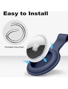 Funda de Silicona para Apple AirTag - Paquete de 4 Colores 2