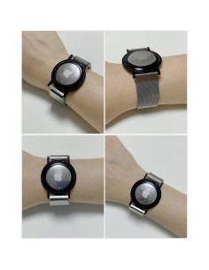 Pulsera Airtag DEERLET Plata - Correa Ajustable y Cómoda 2
