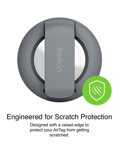 Funda Belkin para Apple AirTag con Clip Gris Oscuro