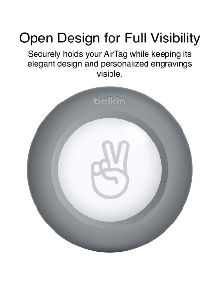 Funda Belkin para Apple AirTag con Clip Gris Oscuro