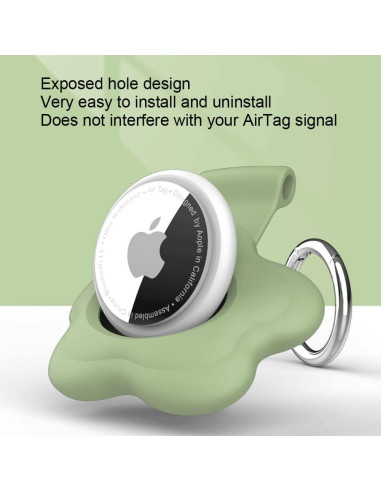 Estuche 4 Pack para AirTag Alsukeay Silicona Colores