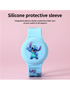 2 Pulseras Ajustables para AirTag Niños Silicona Impermeable 2