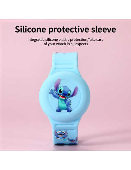 2 Pulseras Ajustables para AirTag Niños Silicona Impermeable