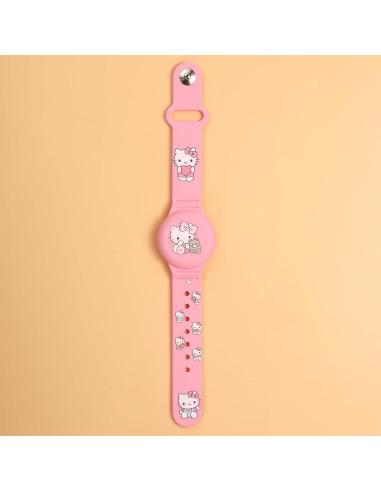 2 Pulseras Ajustables para AirTag Niños Silicona Impermeable