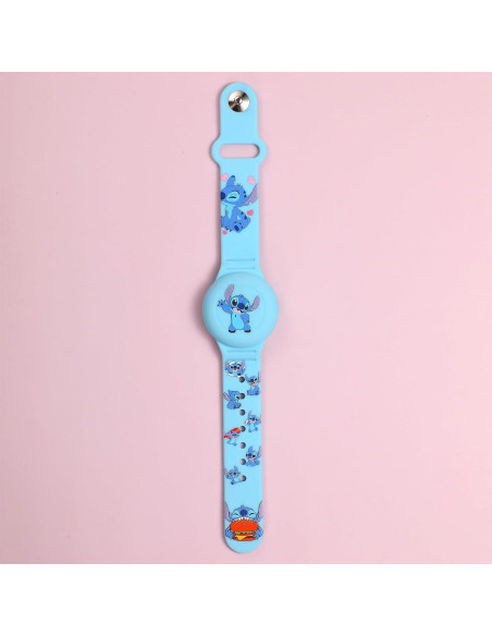 2 Pulseras Ajustables para AirTag Niños Silicona Impermeable