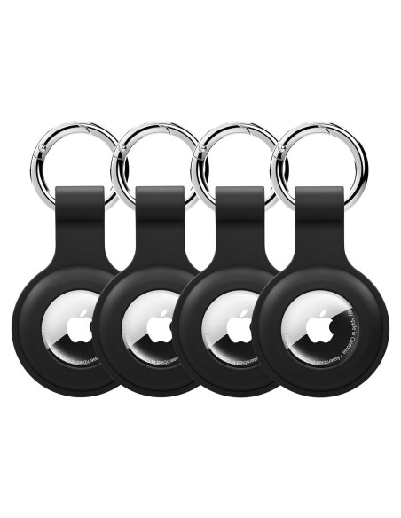 Estuche de llavero para AirTag Vsagier Negro 4 unidades
