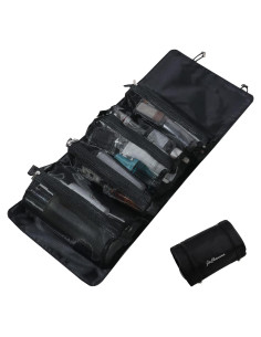 Bolsa de Aseo Desmontable LumiSyne 4 en 1 Negra Impermeable