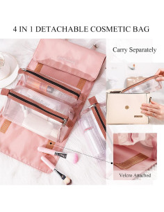 Bolsa de Aseo Desmontable LumiSyne 4 en 1 Negra Impermeable 2