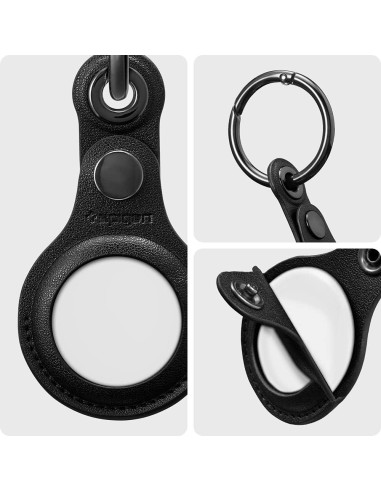 Funda Spigen para Apple AirTag con mosquetón - Negro