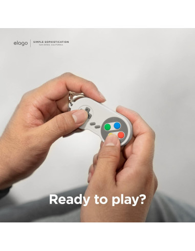 Funda Llavero elago W5 para Apple AirTags - Gris Claro