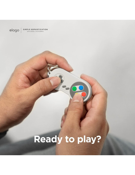 Funda Llavero elago W5 para Apple AirTags - Gris Claro