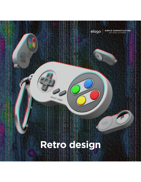 Funda Llavero elago W5 para Apple AirTags - Gris Claro