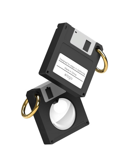 Estuche Retro Floppy Disk elago para Apple AirTag - Negro