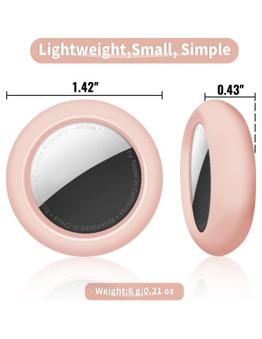 Estuche Adhesivo Rosa 4 Pack para AirTag TEAMOLA
