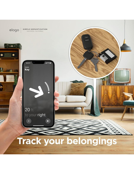 Estuche Retro Floppy Disk elago para Apple AirTag - Negro