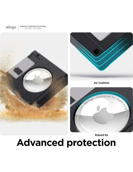 Estuche Retro Floppy Disk elago para Apple AirTag - Negro