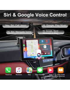 Pantalla Carplay 7" Accfly HD Táctil Inalámbrica GPS Bluetooth 2